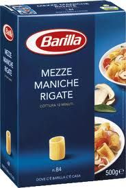 Barilla Mezze Maniche Rigate Pasta