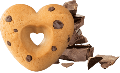 Cookies with Chocolate Re di Cuori Colussi