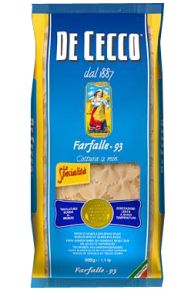 Farfalle Bulk Pasta for Restaurants De Cecco 
